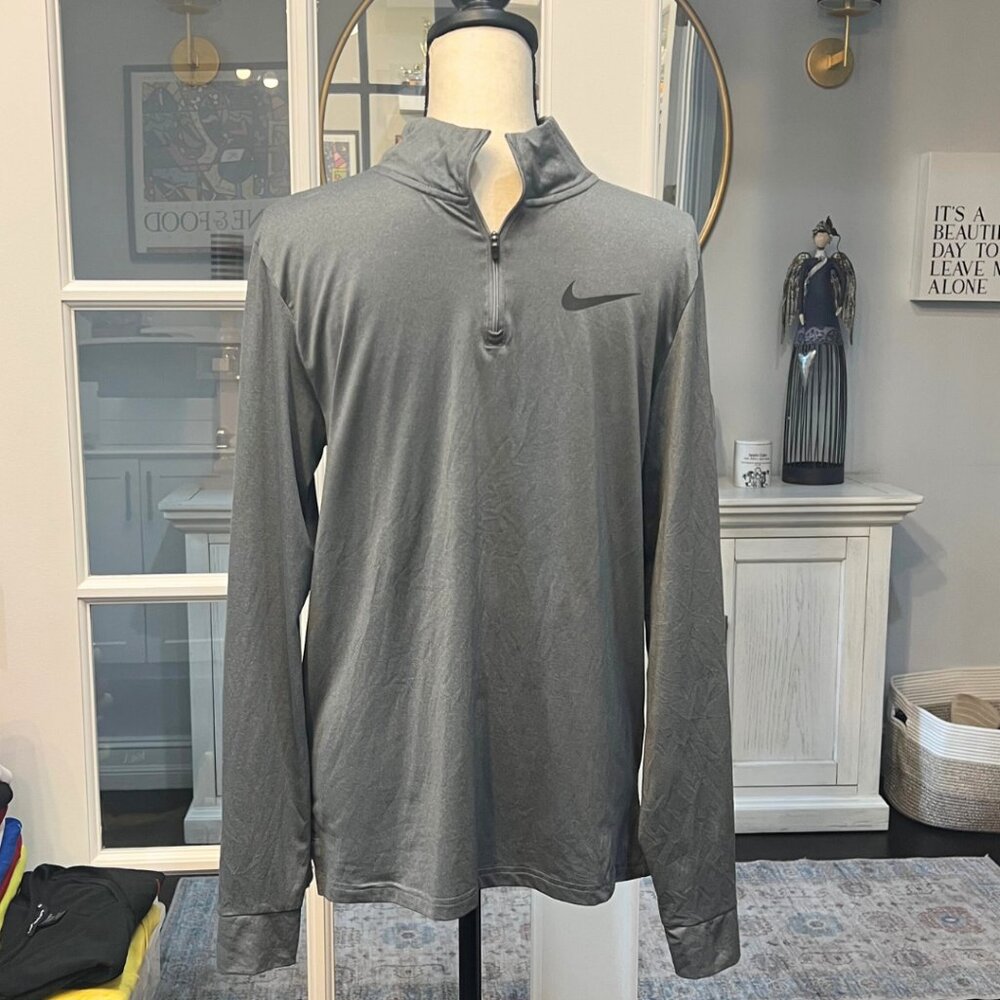 NIKE Pro Dri Fit 1/4 Zip Pullover Shirt S